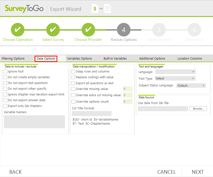 How To Export Survey Results Surveytogo Support Center